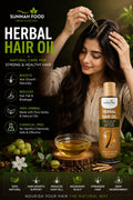 Herbal Hair Oil – 100% Natural Oil for Hair Growth, Hair Fall Control & Dandruff Removal (200ml) Sunnah Food Official