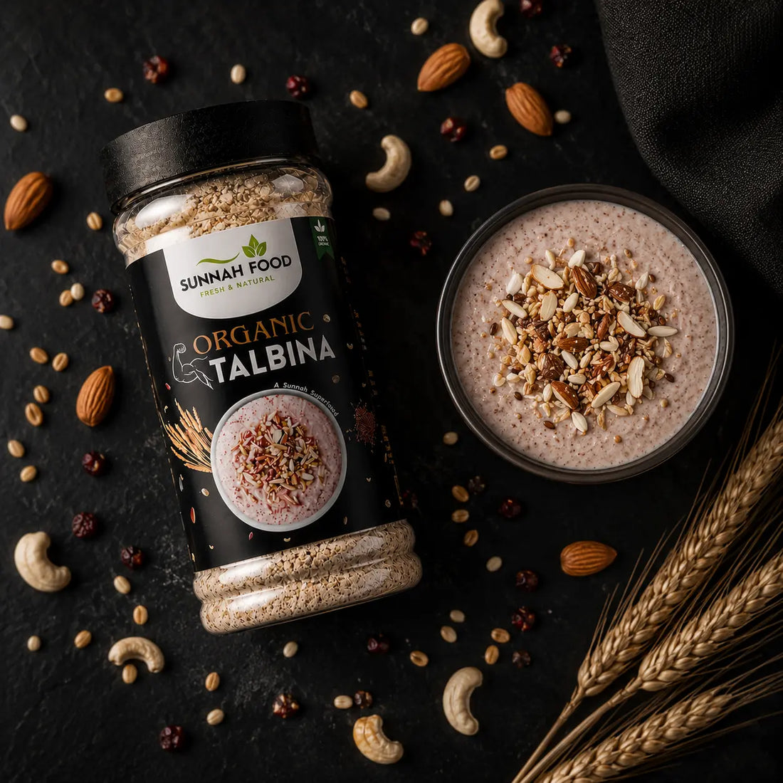 Organic Talbina Powder – 100% Natural Sunnah Superfood with Barley, Dates, Almonds & Nuts Sunnah Food Official
